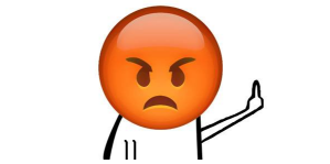竖中指表情